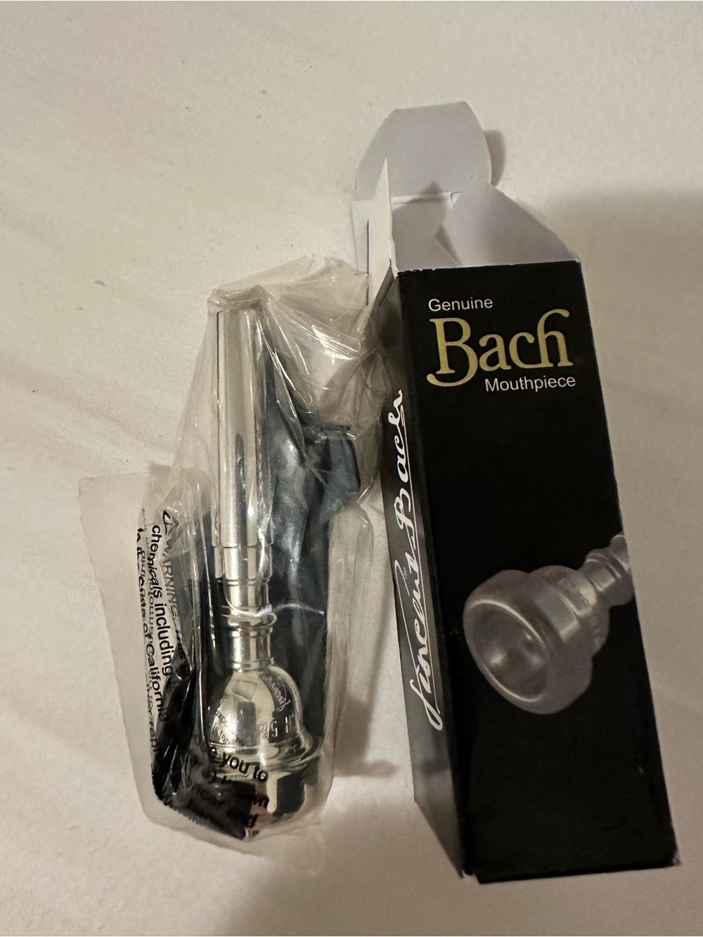 Genuine Bach Silver Trumpet Mouthpiece
